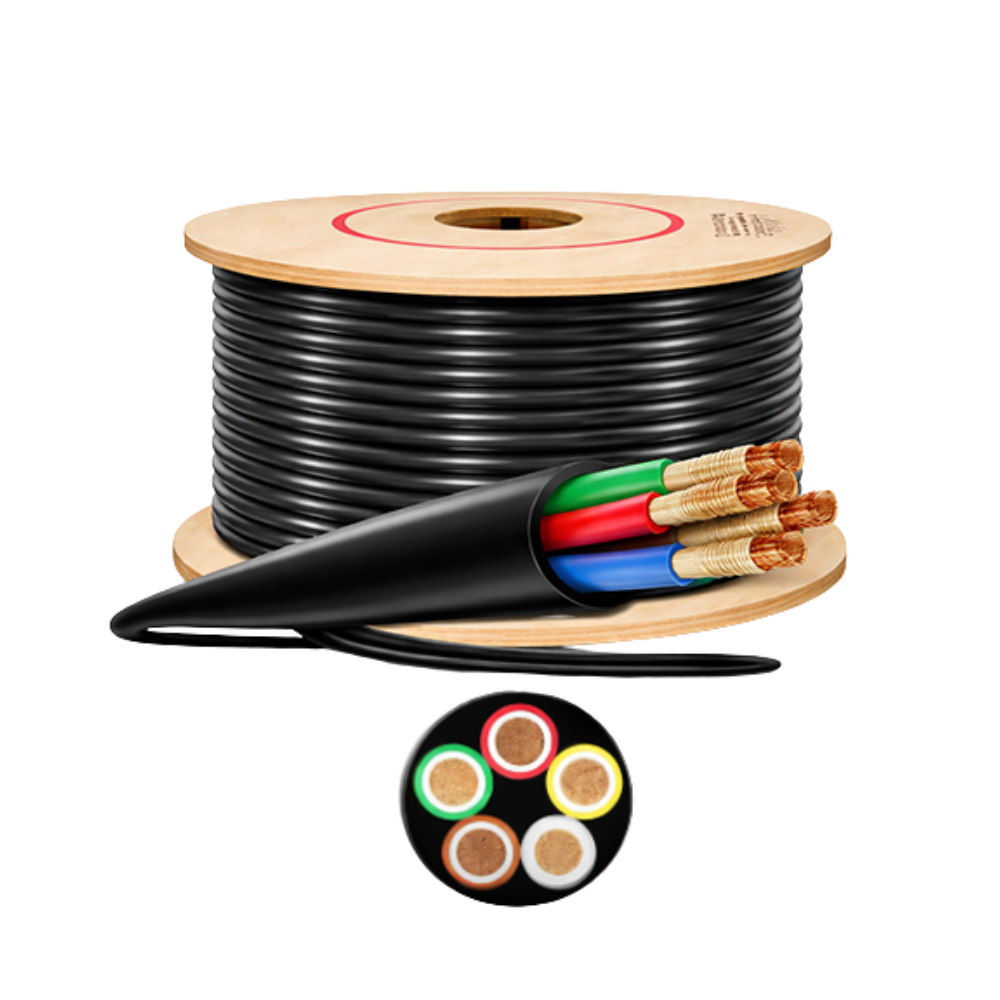 Gold PVC Insulated Industrial Cables